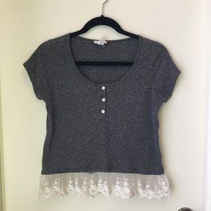 Lace Trim Top